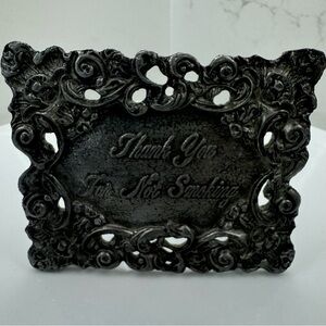 Metzke Pewter Sign Thank you for Not Smoking 1991 Plaque USA